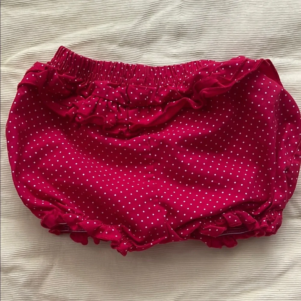 Carter's Red and White Diaper Cover with Elastic Waistband